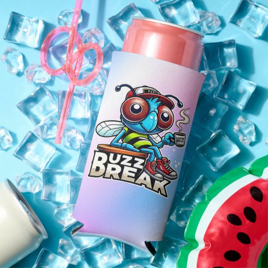 koffiepauze-buzz seltzer blikjeskoeler (Insitu Zomer)