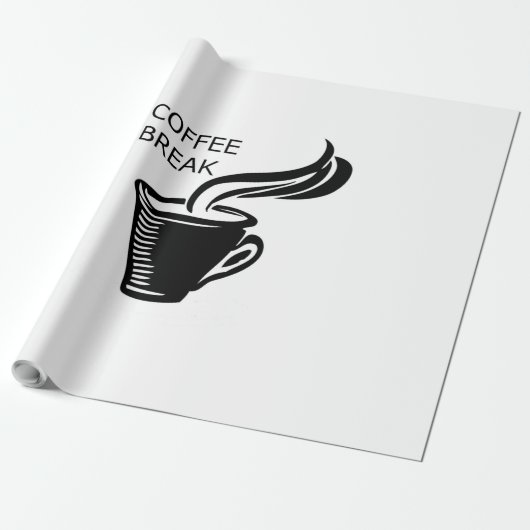 Koffiepauze Cadeaupapier (Uitgerold)