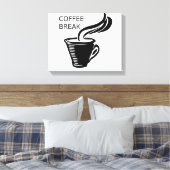 Koffiepauze Canvas Afdruk (Insitu (Slaapkamer))