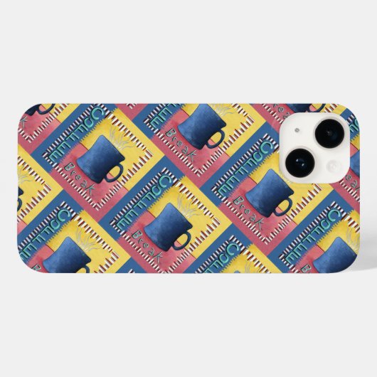 Koffiepauze Case-Mate iPhone Case (Achterkant (horizontaal))