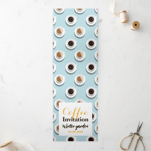 Koffiepauze. Drieluik Programma (Buitenkant)