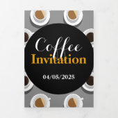 Koffiepauze. Drieluik Uitnodiging (Cover)