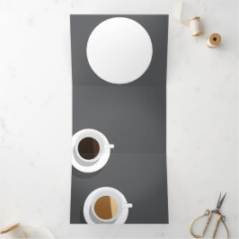 Koffiepauze. Drieluik Uitnodiging