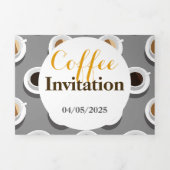 Koffiepauze. Drieluik Uitnodiging (Cover)