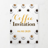 Koffiepauze. Drieluik Uitnodiging (Cover)