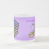 Koffiepauze en boeken, afgewerkte koffie-Mok Matglas Koffiemok (Center)