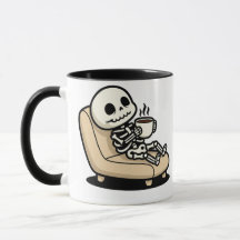 Koffiepauze – Grimmige Oogstman Donkere Humor Koff