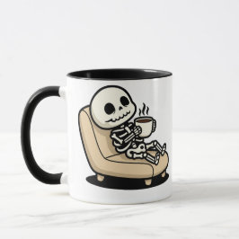 Koffiepauze – Grimmige Oogstman Donkere Humor Koff Mok