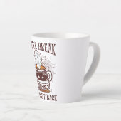 Koffiepauze - Halloween thema Latte Mok (Rechterhoek)