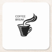 Koffiepauze Kartonnen Onderzetters (Voorkant)
