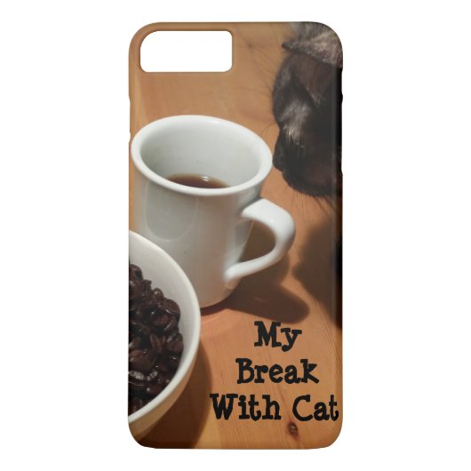 Koffiepauze (kat) iPhone/iPad draagtas van RoseWri Case-Mate iPhone Case (Achterkant)