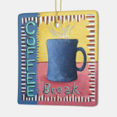 Koffiepauze Keramisch Ornament (Links)