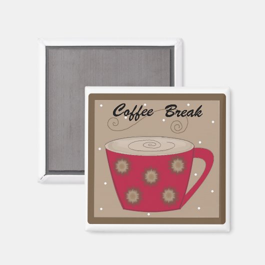 Koffiepauze Magneet (Voorkant / Achterkant)