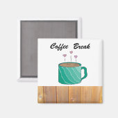Koffiepauze Magneet (Voorkant / Achterkant)
