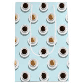 Koffiepauze. medium geschenkzak cadeauzakje (Achterkant)