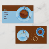 Koffiepauze met kaart visitekaartje (Voorkant / Achterkant)