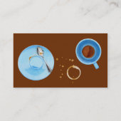 Koffiepauze met kaart visitekaartje (Achterkant)