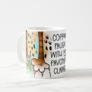 Koffiepauze met mijn favoriete klauwen koffiemok