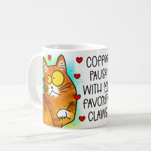 Koffiepauze met mijn favoriete klauwen koffiemok