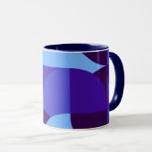 Koffiepauze met onze Kwart Geometrische Mok (Voorkant rechts)