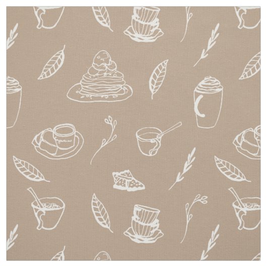 Koffiepauze Mocha Brown Stof (Swatch)