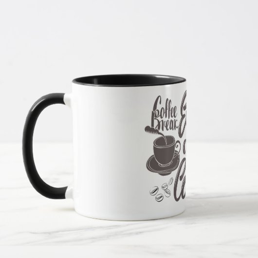 koffiepauze mok ontwerp (Links)