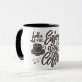 koffiepauze mok ontwerp (Voorkant links)