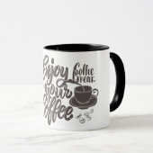 koffiepauze mok ontwerp (Voorkant rechts)