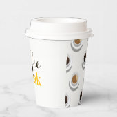 Koffiepauze. Papieren Bekers (Rechts)