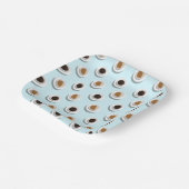 Koffiepauze. Papieren Bordje (Gebogen)