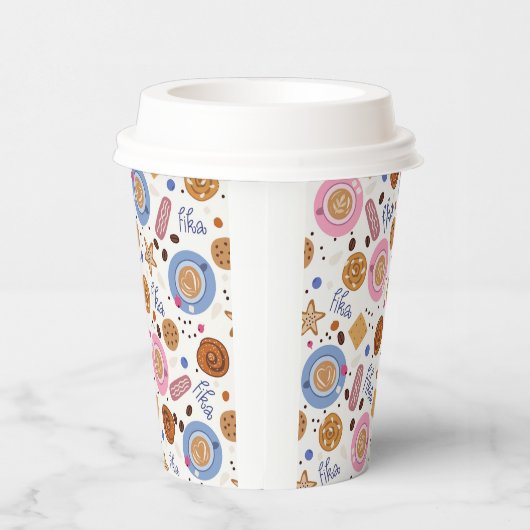 Koffiepauze Papierkop Papieren Bekers (Rechts)