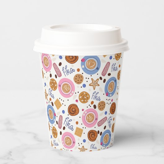 Koffiepauze Papierkop Papieren Bekers (Voorkant)