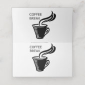 Koffiepauze Plaatskaartje (Binnenkant ongevouwen)