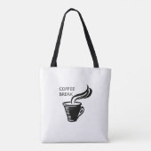 Koffiepauze Tote Bag (Achterkant)