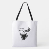 Koffiepauze Tote Bag (Achterkant)