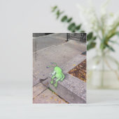 koffiepauze van sluggo briefkaart (Staand voorkant)