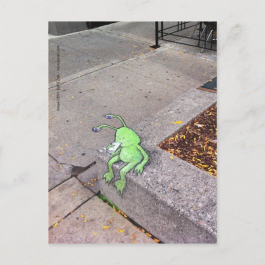 koffiepauze van sluggo briefkaart (Voorkant)