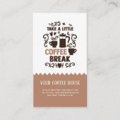 Koffiepauze-visitekaartje Visitekaartje (Voorkant)