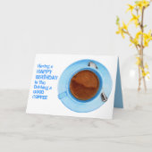 Koffiepauze voor thuisdagen kaart (Gele Bloem)