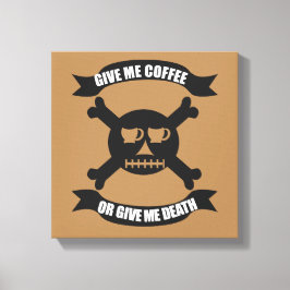 Koffiepiraat Schedel en Kruisbeenderen Print
