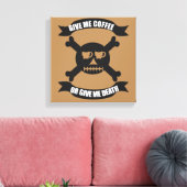 Koffiepiraat Schedel en Kruisbeenderen Print (Insitu (Woonkamer))