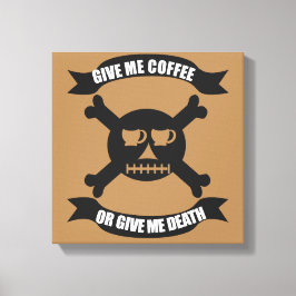 Koffiepiraat Schedel en Kruisbeenderen Print