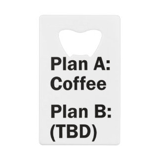 Koffieplan Creditkaart Flessenopener