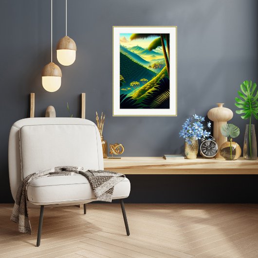 Koffieplantage - Canvas Art Print