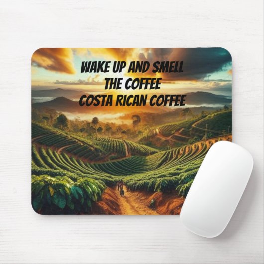 koffieplantage muismat (Met muis)