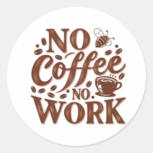 Koffieplek bij mij in de buurt | Dichtstbijzijnde  Ronde Sticker (Voorkant)