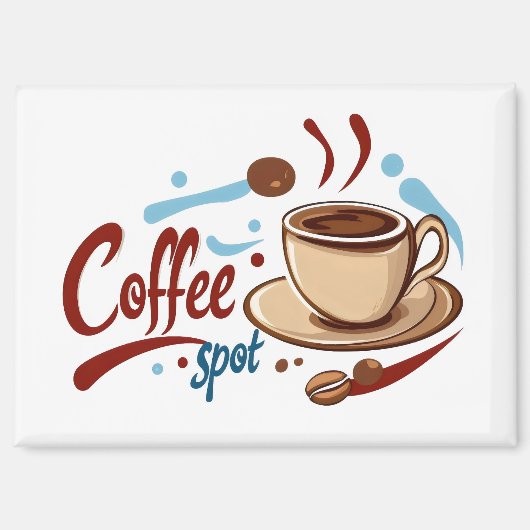 Koffieplek koffiemok magneet (Voorkant)