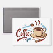 Koffieplek koffiemok magneet (Voorkant / Achterkant)