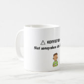 "Koffieplichtige” Mok - leuk Cadeau voor Collega (Voorkant links)