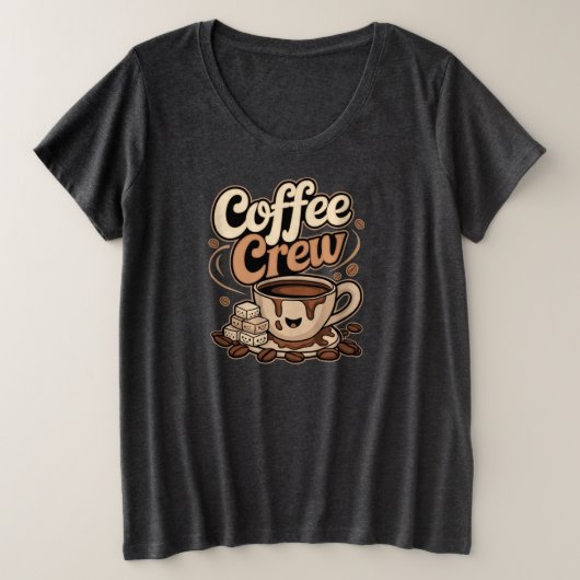 koffieploeg grote maat t-shirt (Design voorkant)